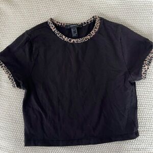 Black Cheetah Baby Tee